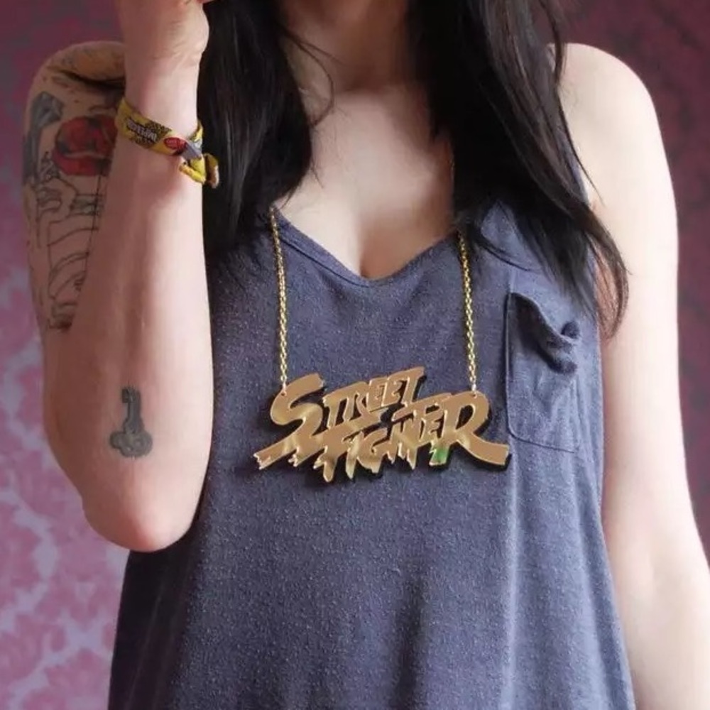Street Fighter statement necklace